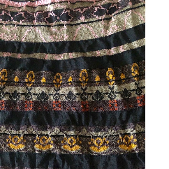 M Missoni Metallic Patterned Fit-&-Flare Long Sleeve Dress - Picture 6 of 14